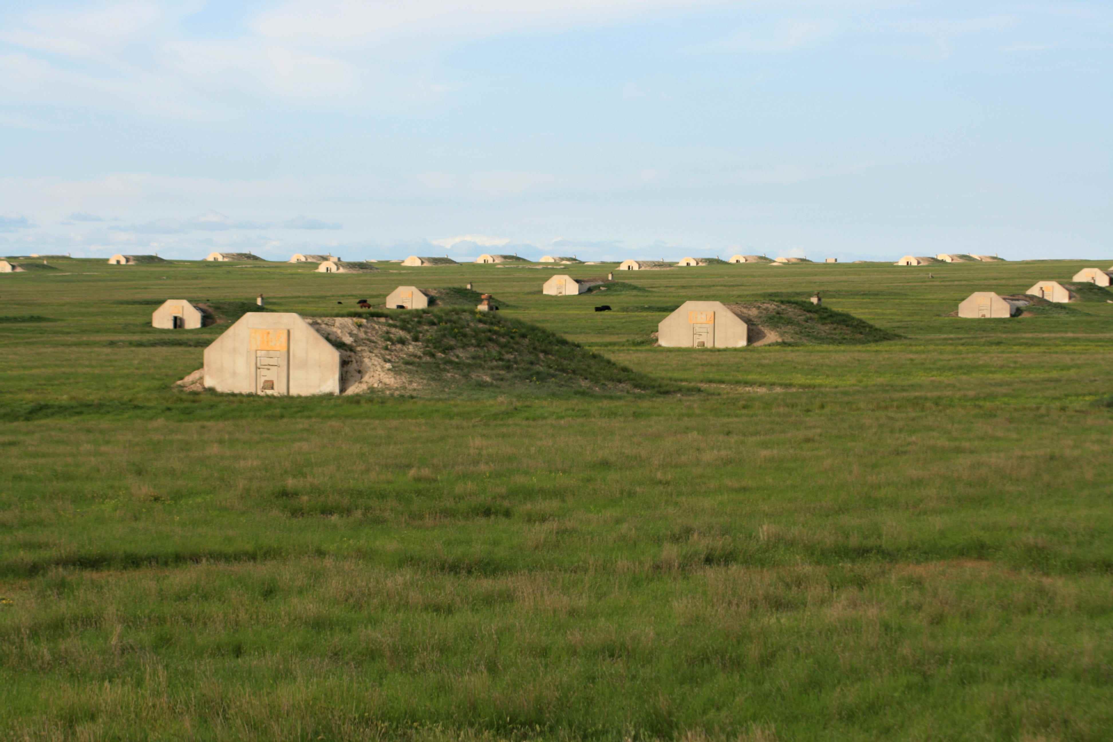Vivos-Bunker in einem Feld