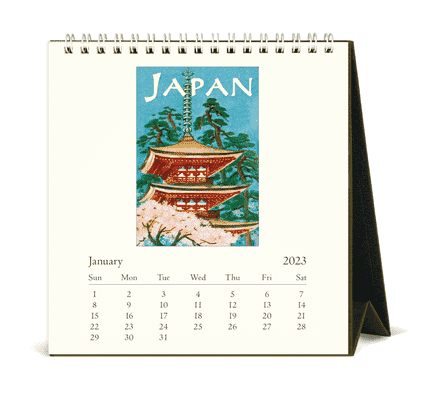 Vintage Reisetischkalender