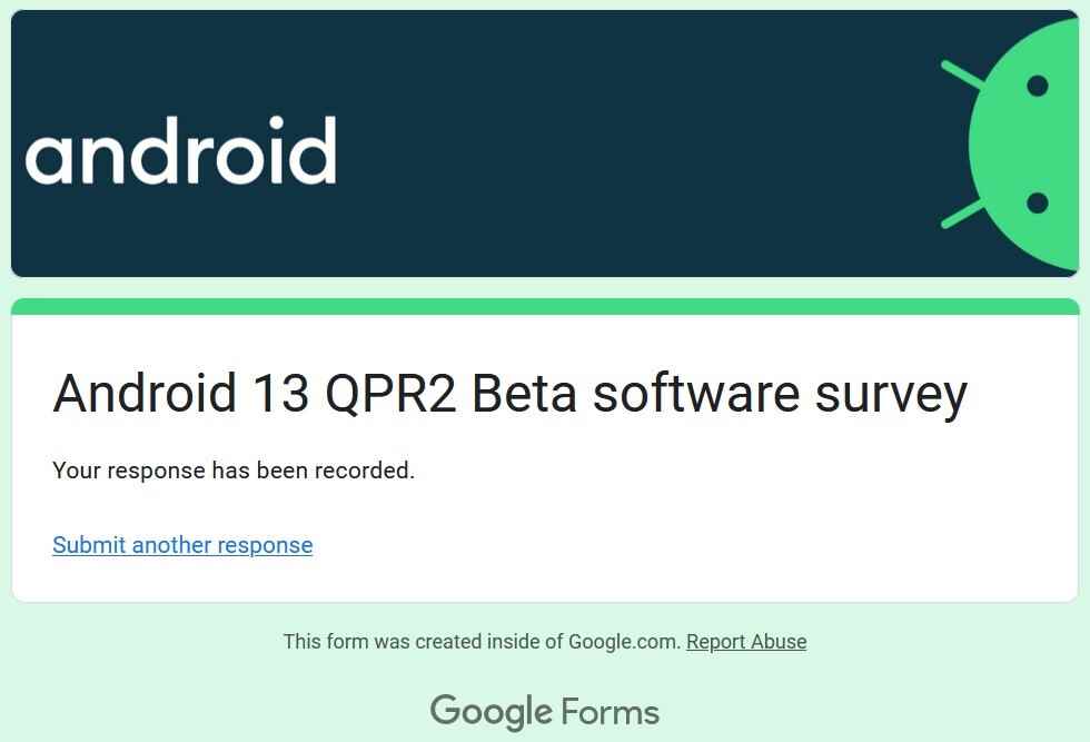 Die Umfrage nimmt nur wenige Minuten Ihres Lebens in Anspruch – Hey, Pixel-Nutzer, die die Android 13 QPR2 Beta ausführen, Sie können Google jetzt Ihre Meinung sagen