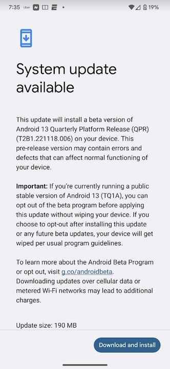 Um die in dieser Geschichte aufgeführten Funktionen zu erhalten, müssen Sie das Android 13 QPR2 Beta 1-Update installieren - Pixel 6 Pro erhält die batteriesparende Pixel 7 Pro-Funktion mit dem neuesten Beta-Update