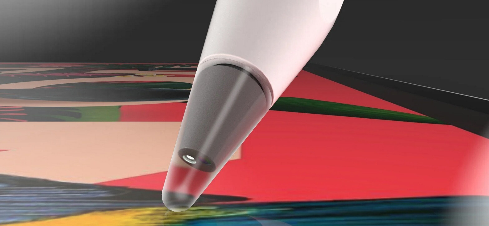 Rendering des Apple Pencil basierend auf dem Patent Bildnachweis Yanko Design – Apple reicht Patentanmeldung für einen Apple Pencil der dritten Generation ein