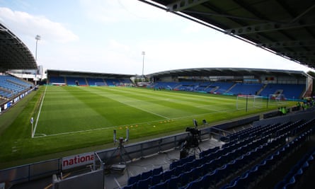 Ein Blick auf das Chesterfield's Technique Stadium, das am Samstag vor ausverkauften Plätzen mit mehr als 9.000 Zuschauern stehen wird.