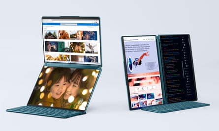 Lenovos neuster Laptop hat zwei Bildschirme statt einer Tastatur.