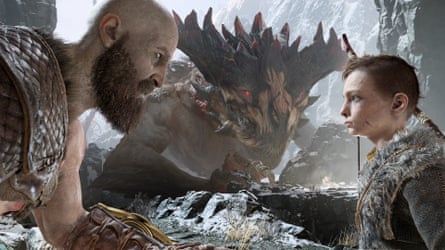 Kratos (Richter) und Atreus (Suljic) in God of War 2018.