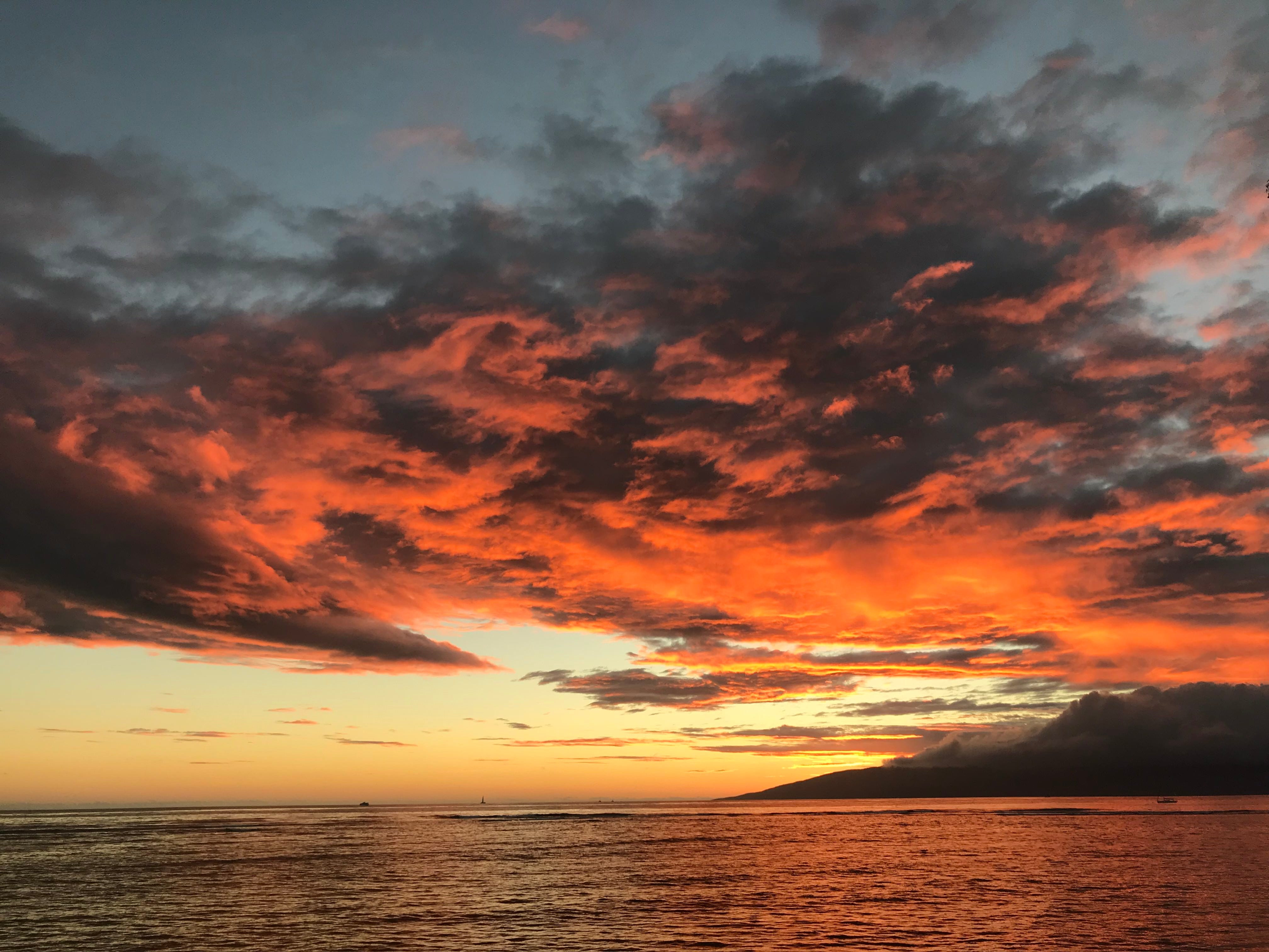 Sonnenuntergang in Lahaina Hawaii