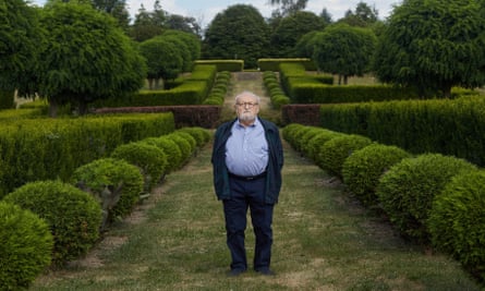 Krzysztof Penderecki (1933-2020) in seinem Garten in Lusławice, 2019.