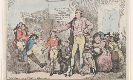 Der überraschende irische Riese der St. James's Street, 27. März 1785.