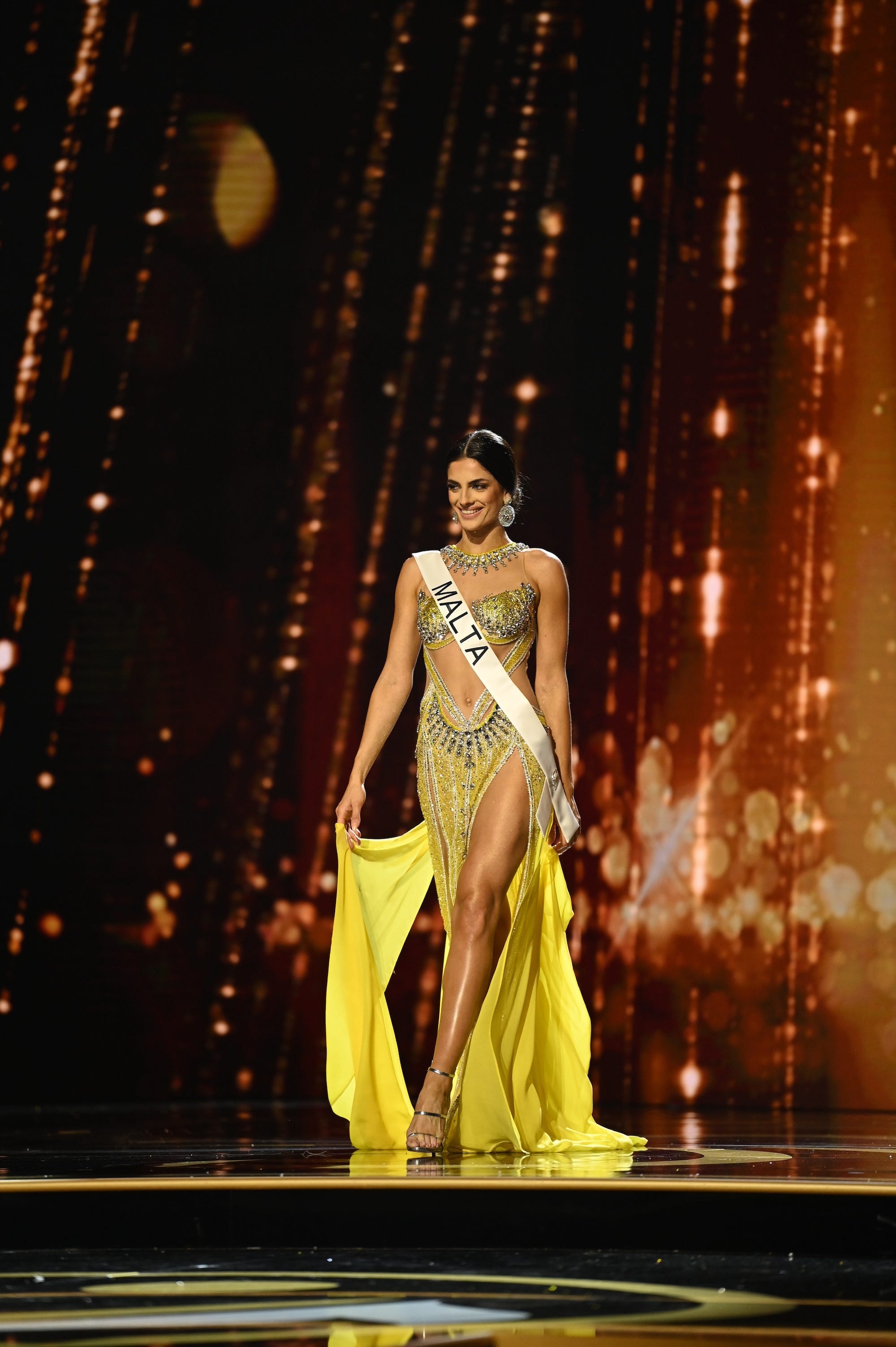 Miss Malta nimmt am 71. jährlichen Miss Universe-Wettbewerb teil.