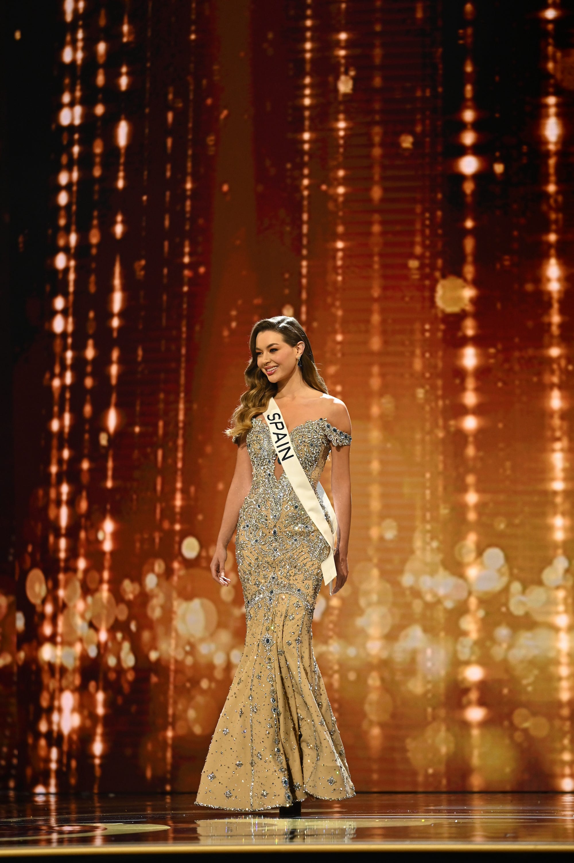 Miss Spanien nimmt am 71. jährlichen Wahlkampf zur Miss Universe teil.