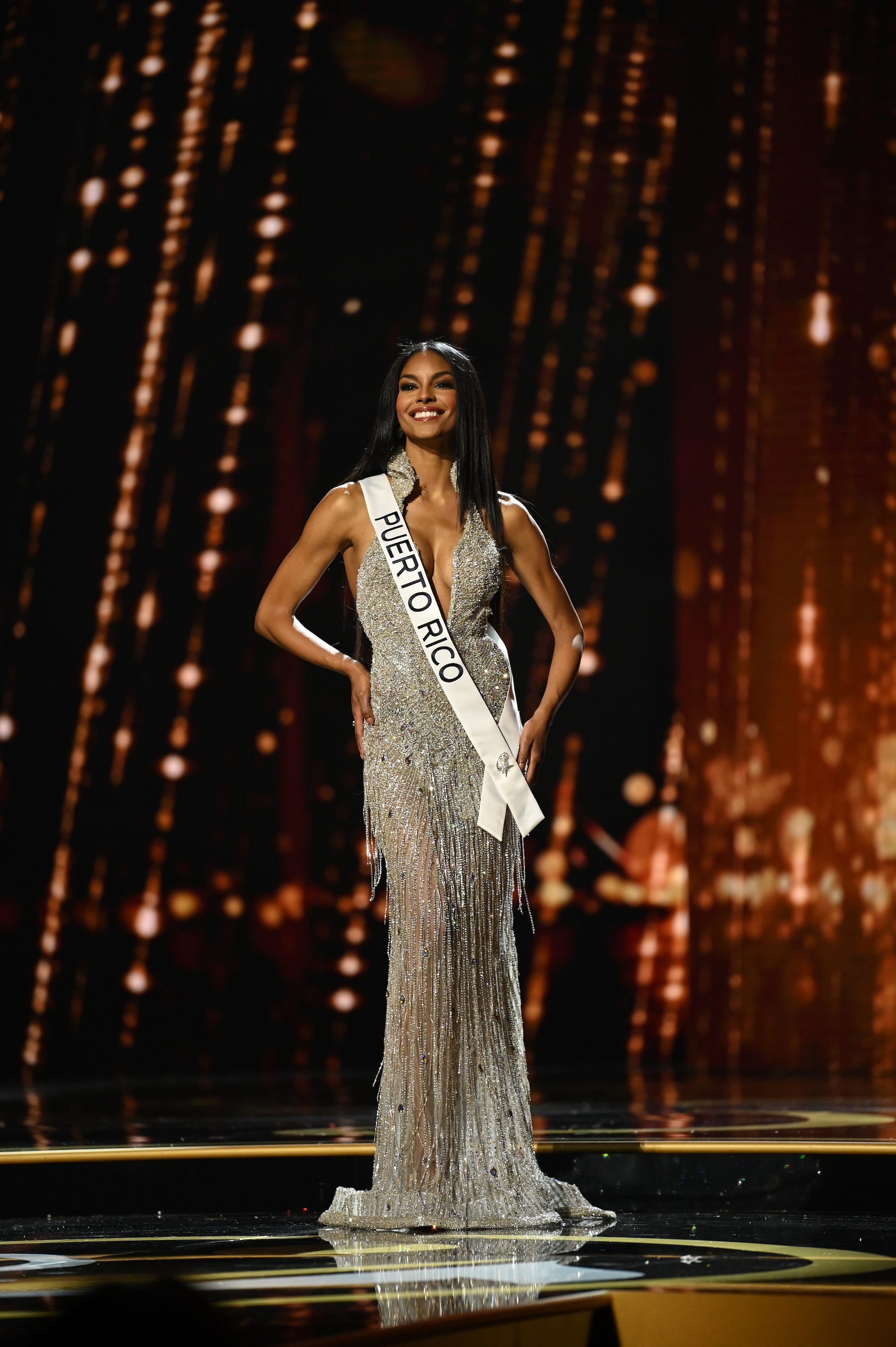 Miss Puerto Rico nimmt am 71. jährlichen Miss Universe-Wettbewerb teil.