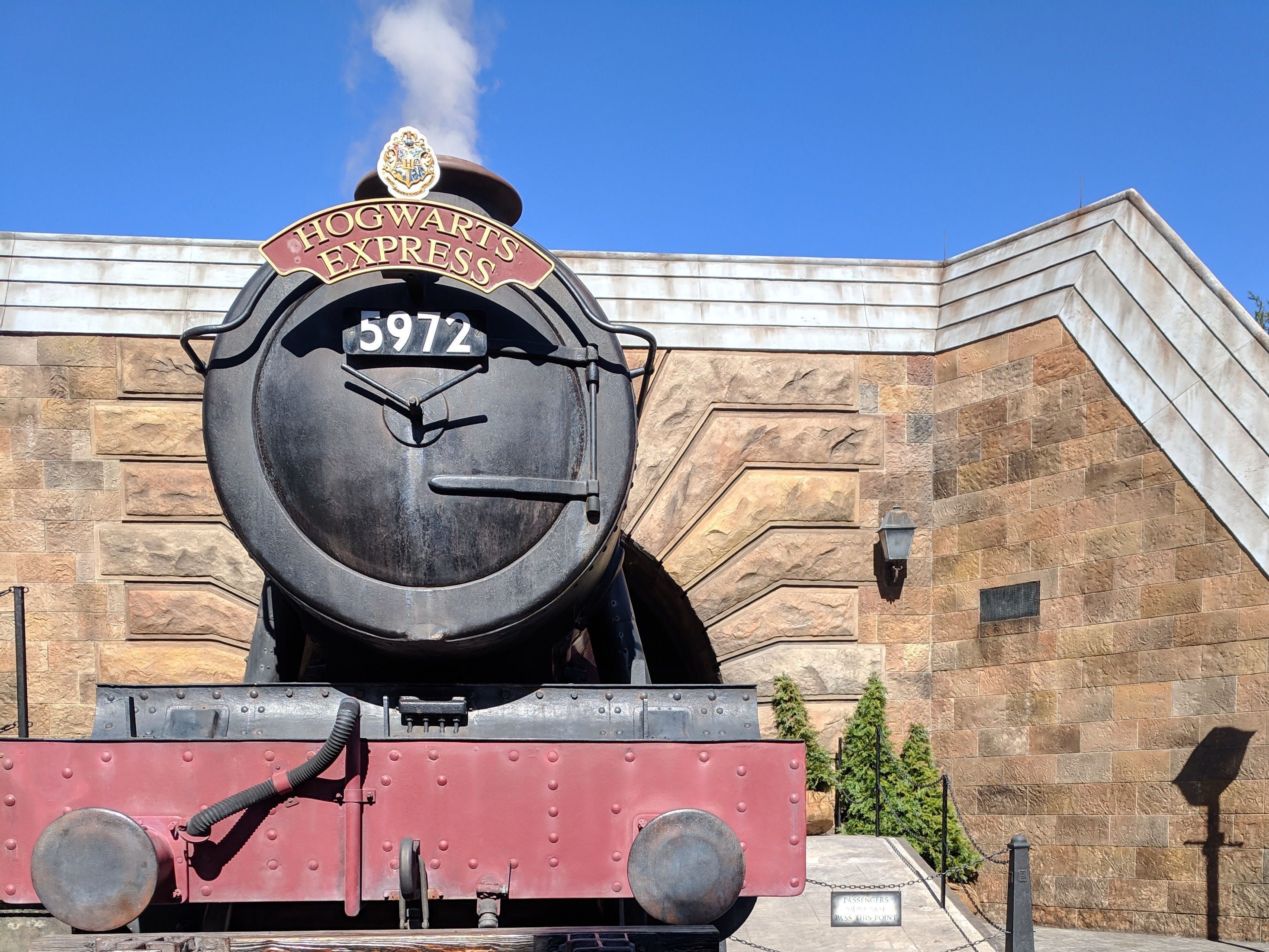 Fototermin mit dem Hogwarts Express in der Universal Wizarding World of Harry Potter