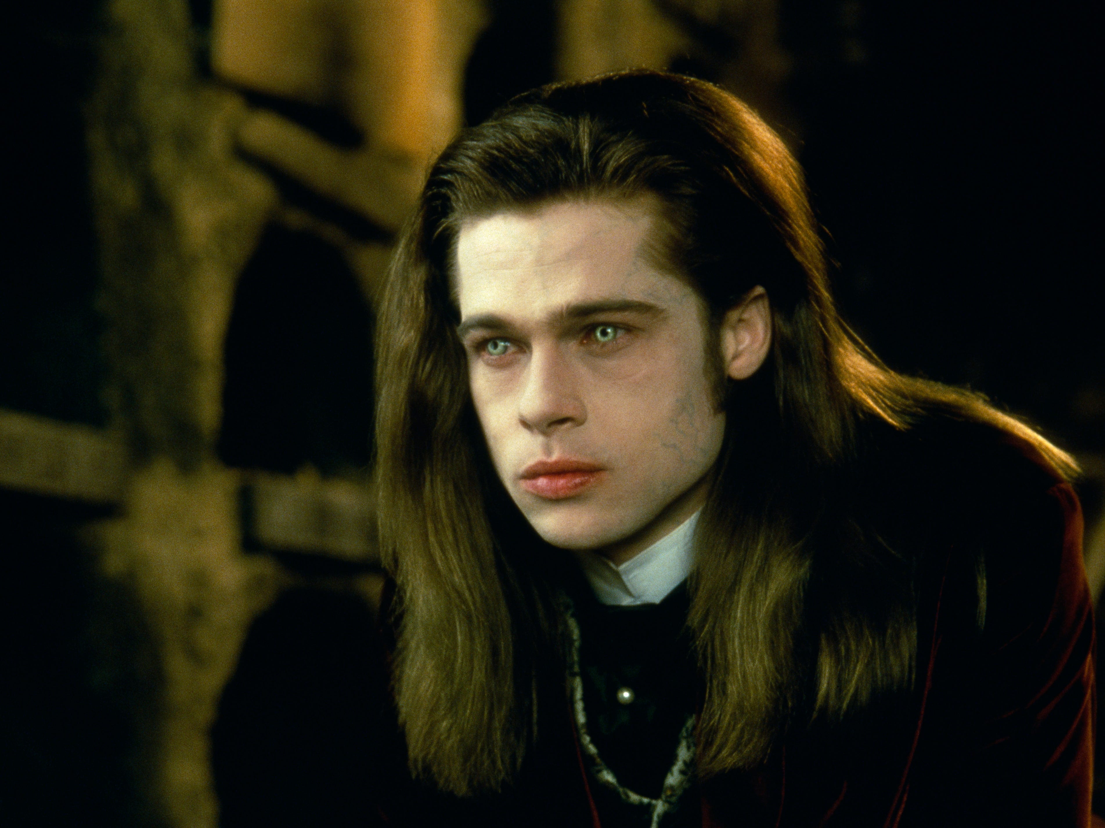 Brad Pitt am Set von Interview with the Vampire von Neil Jordan