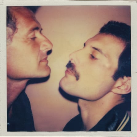 King mit Freddie Mercury im Jahr 1981