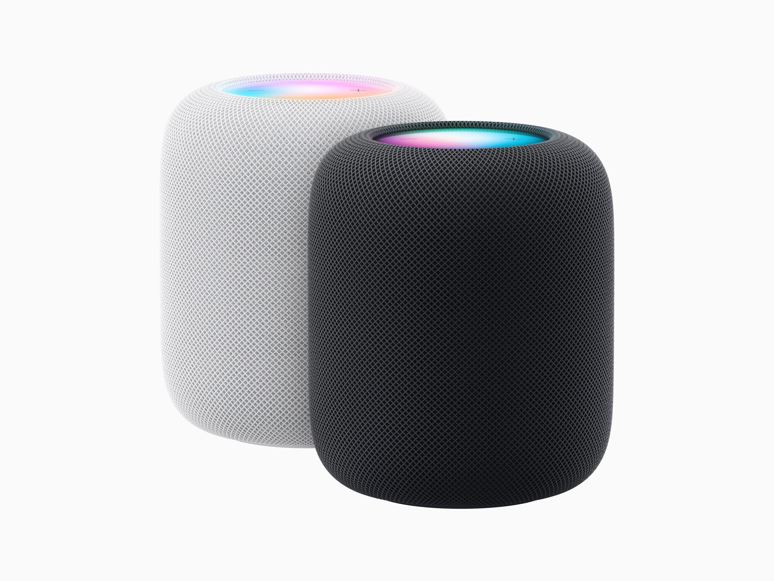 Der HomePod wird entweder in White oder Midnight zum Verkauf angeboten.  - Apples neuester HomePod ist intelligenter, lauter und klingt besser als je zuvor