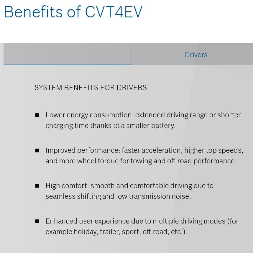 Vorteile von CVT für Fahrer