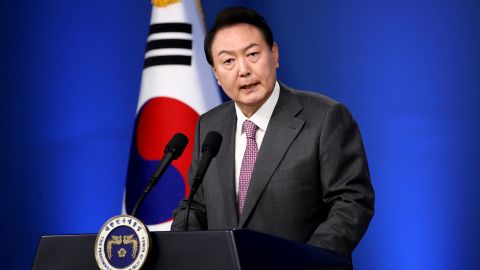 Der südkoreanische Präsident Yoon Suk Yeol in Seoul am 17. August 2022.