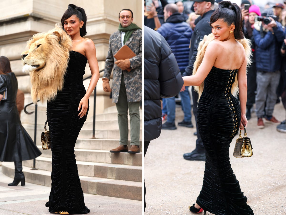Kylie Jenner bei der Schiaparelli Spring 2023 Show während der Paris Fashion Week.