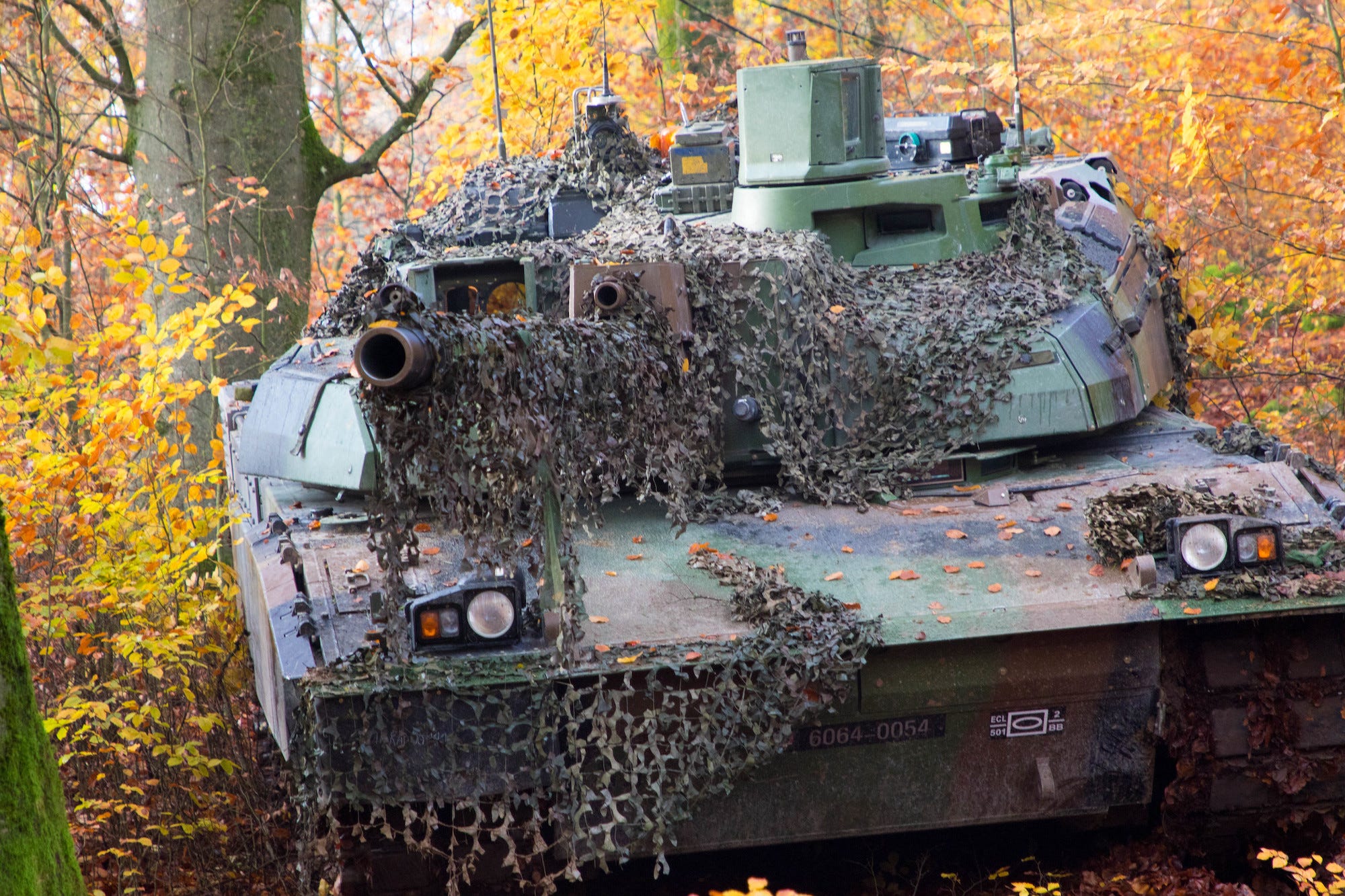 Französischer Leclerc-Panzer Hohenfels Deutschland