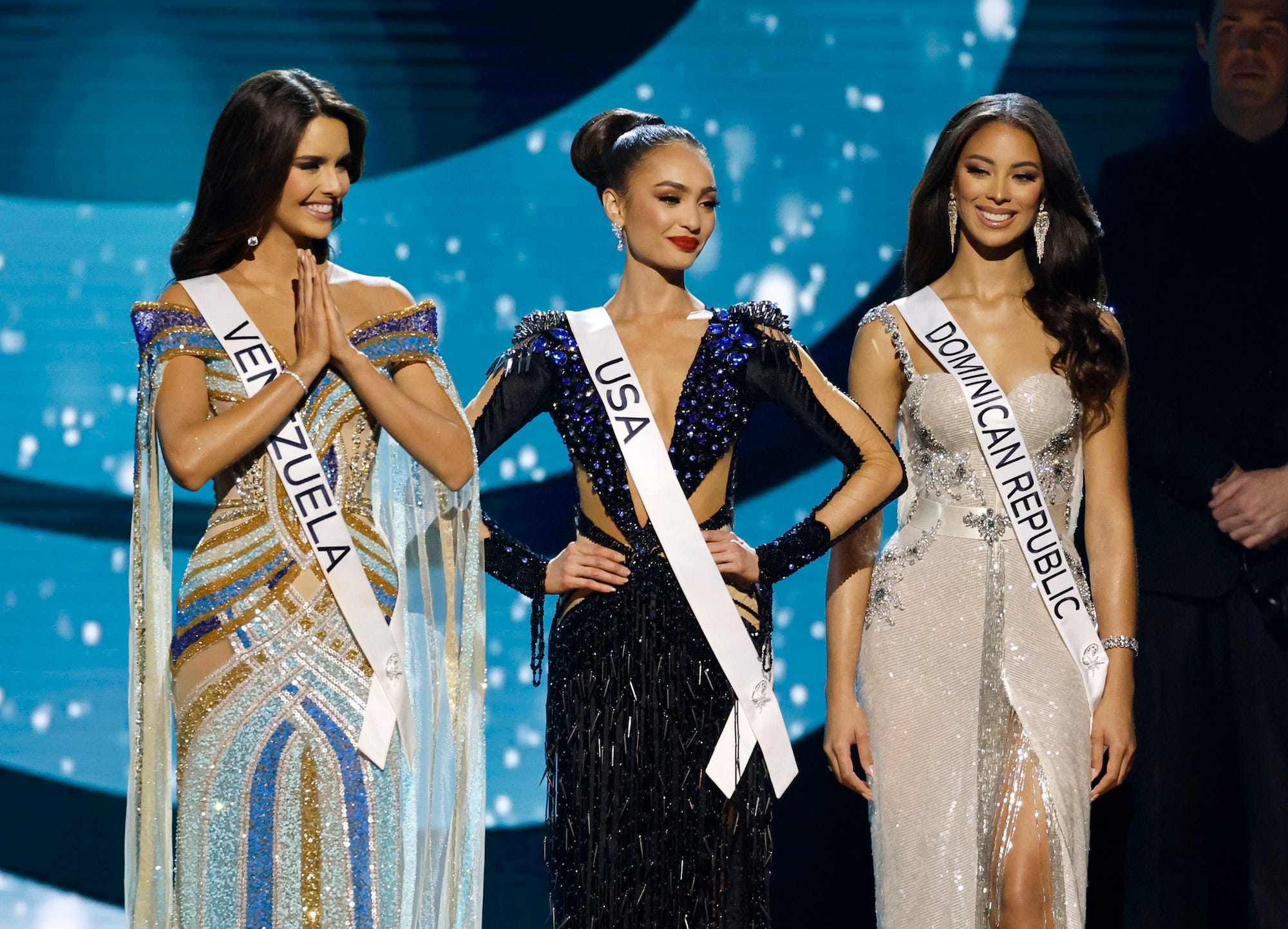 Miss Venezuela, Miss USA und Miss Dominikanische Republik nehmen an der 71. jährlichen Miss Universe teil.