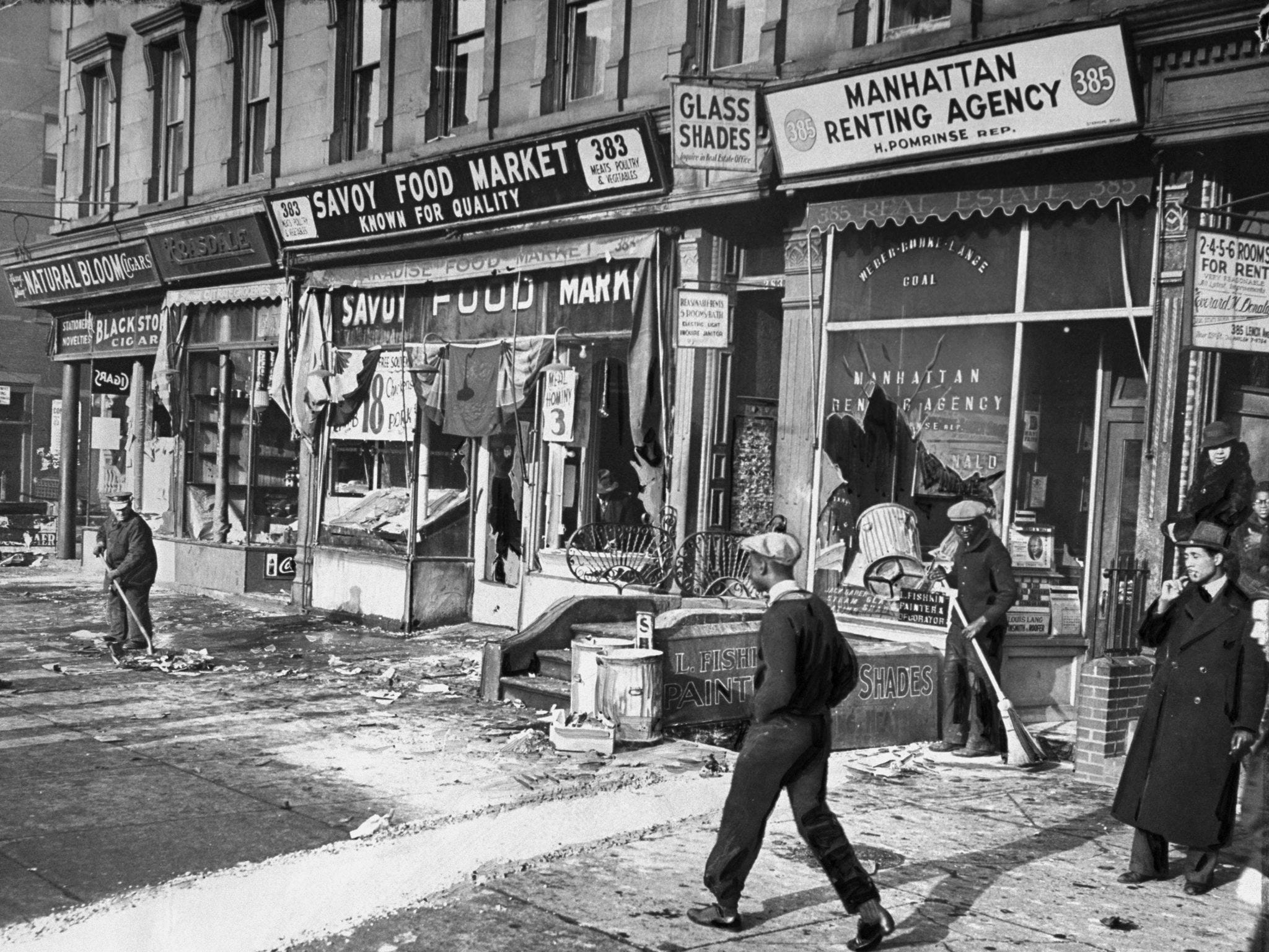 Die Nachwirkungen der Rassenunruhen in Harlem von 1935