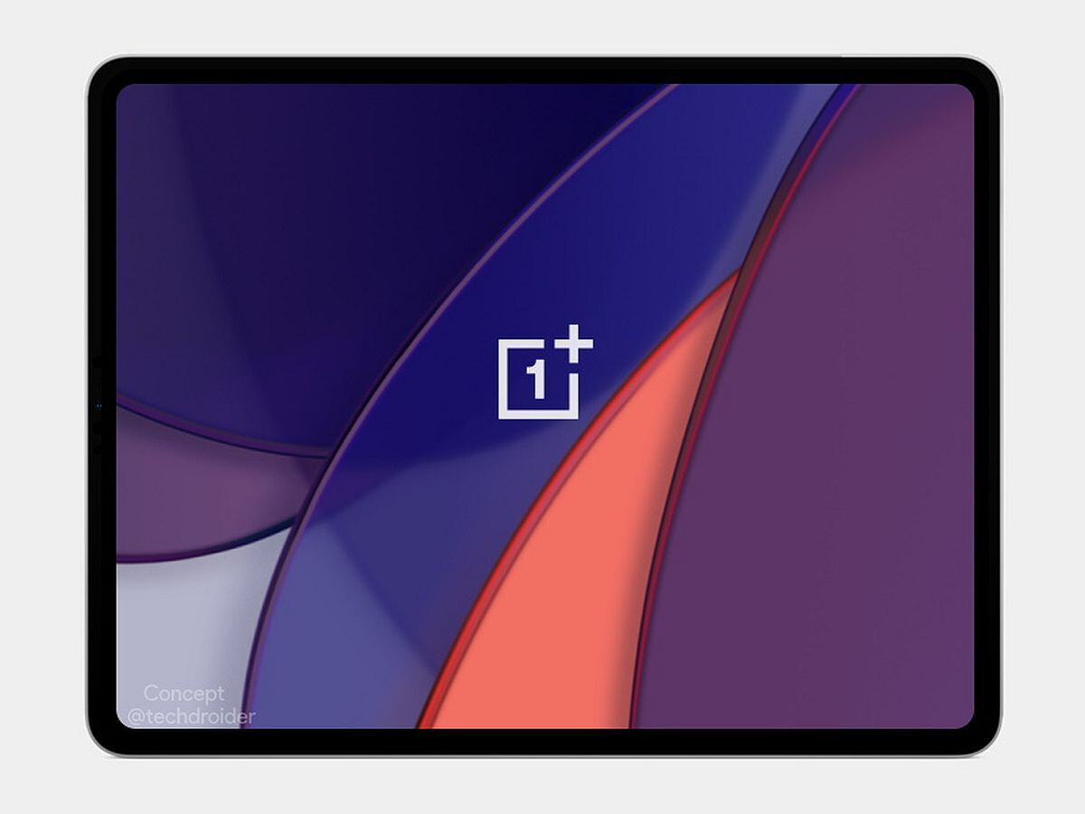 Konzeptbild des OnePlus Pad mit freundlicher Genehmigung von @techdroider.  - OnePlus testet möglicherweise ein Android-Tablet mit dem Codenamen „Aries“