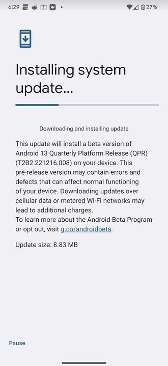 Google hat heute Android 13 QPR2 Beta 2.1 veröffentlicht – Überraschung!  Google veröffentlicht Android 13 QPR2 Beta 2.1, um den wichtigsten 5G-Pixel-Fehler zu beheben