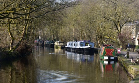 Ein Großteil der Route von Chris Moss verlief entlang des Leinpfads des Rochdale-Kanals.