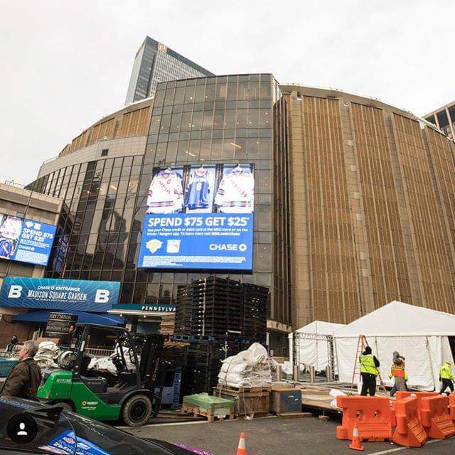 Madison Square Garden, NYC, vor den Grammys 2018.