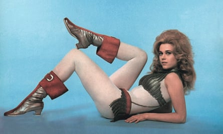 Jane Fonda in dem Film Barbarella von 1968, für den Paco Rabanne ihre Kostüme anfertigte.