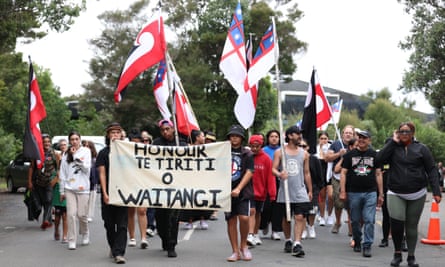 A geht am Montag in Richtung des Waitangi-Vertragsgeländes.