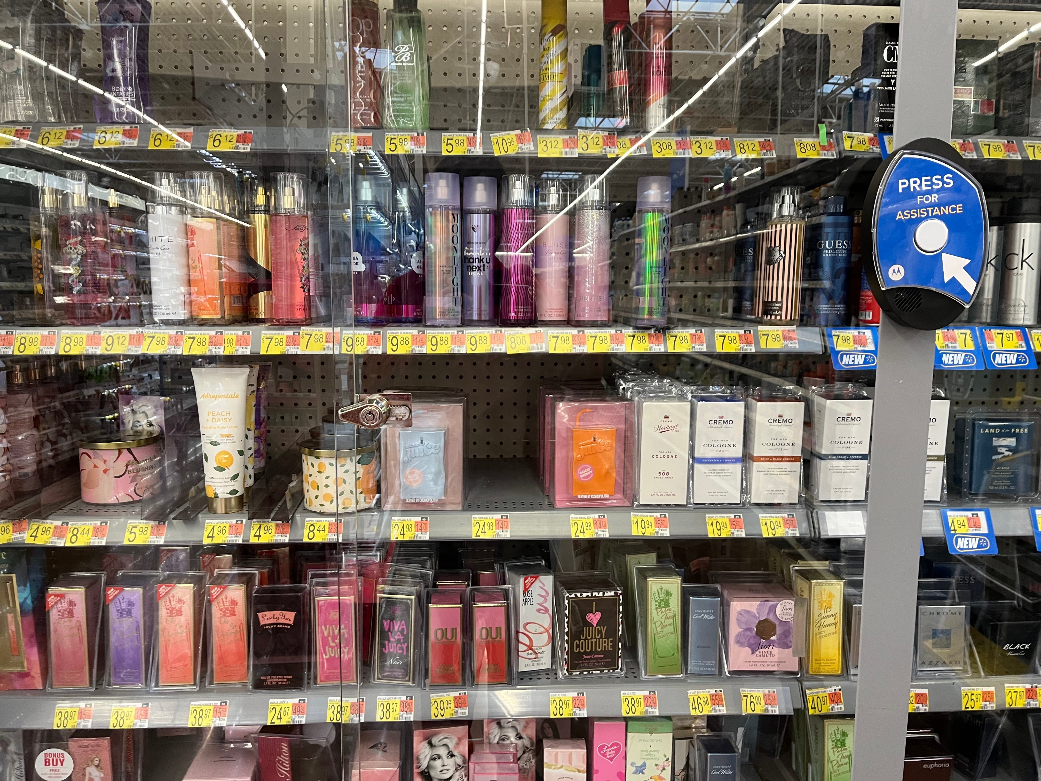 Gegenstände bei Walmart eingesperrt