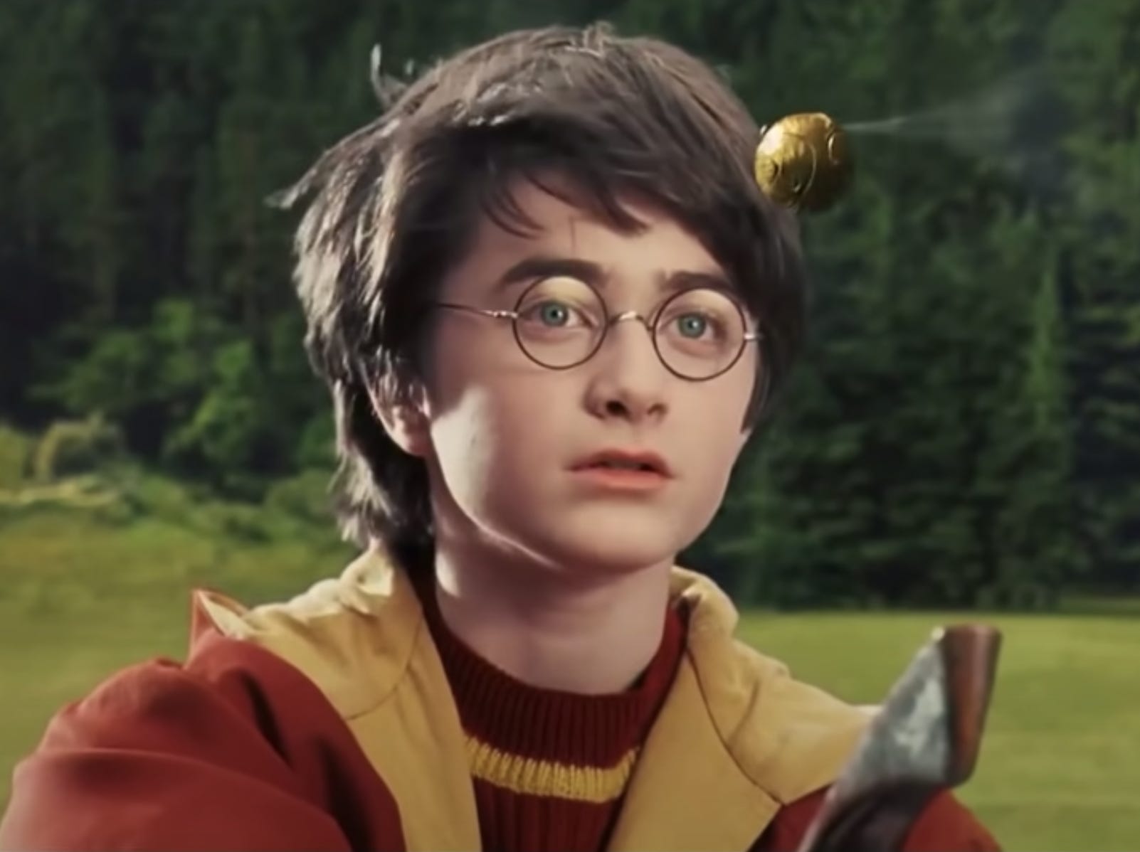 Daniel Radcliffe als Harry in „Harry Potter in der Kammer des Schreckens“.