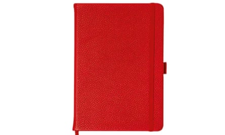 Ein rotes Notizbuch