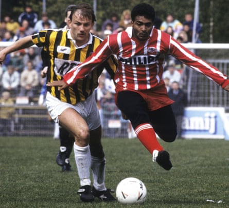 Romario im Einsatz für PSV gegen Vitesse Arnhem im Mai 1991.
