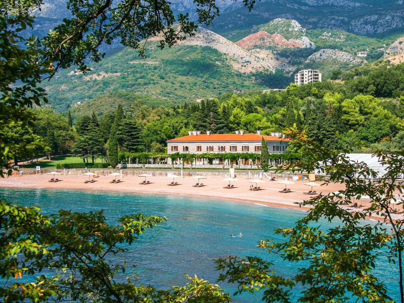 Das Resort Aman Sveti Stefan in Montenegro.