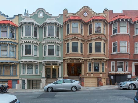 Häuser in San Francisco, Kalifornien.