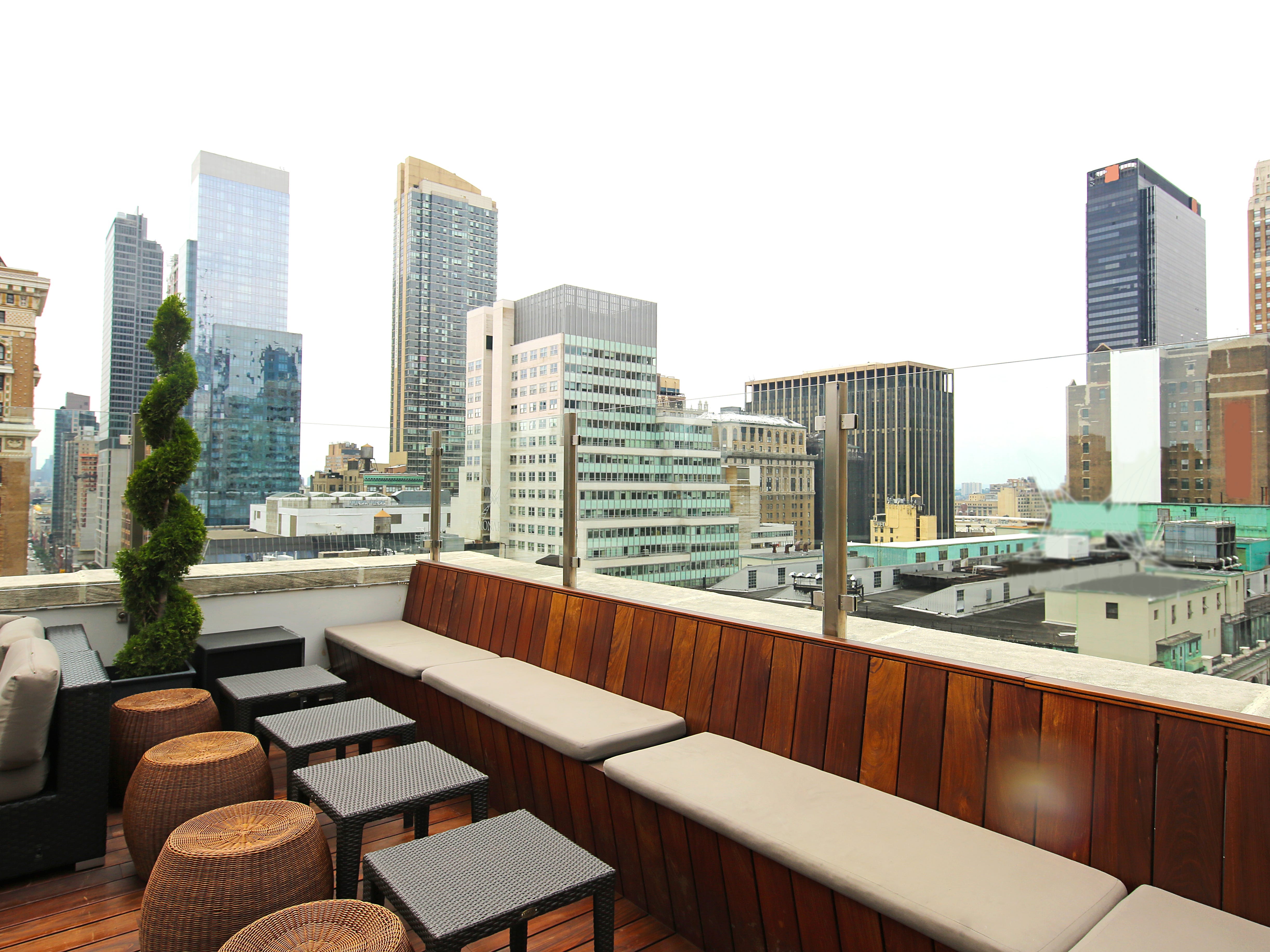 Rooftop-Lounge in NYC.