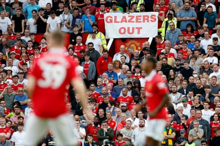 Ein Glazers Out-Protest im Old Trafford