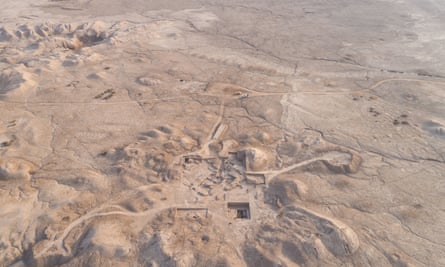 Die Ausgrabungsstätte in Tello, Irak
