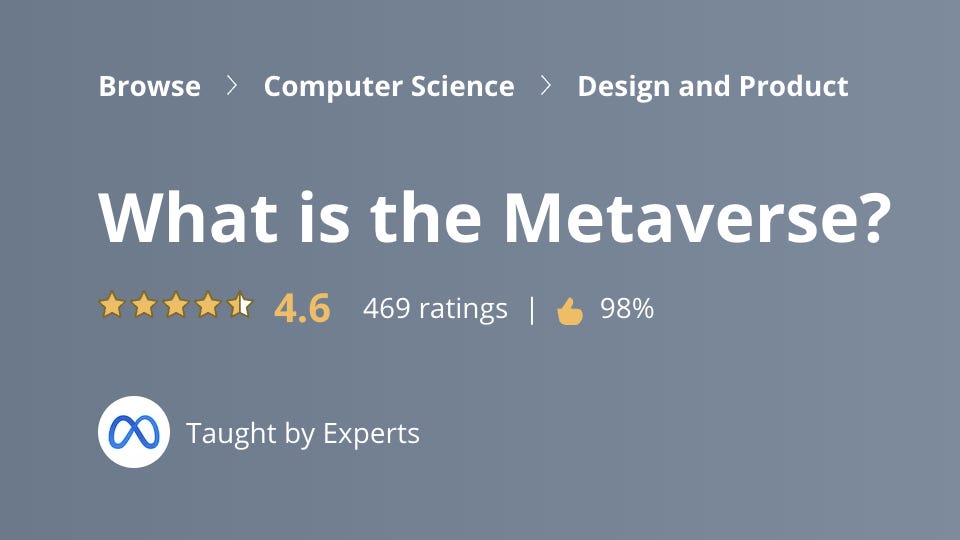 Was ist die Metaverse, Coursera-Kurs