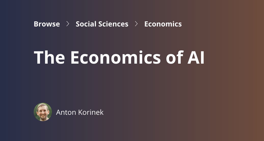Der Kurs Economics of AI Coursera