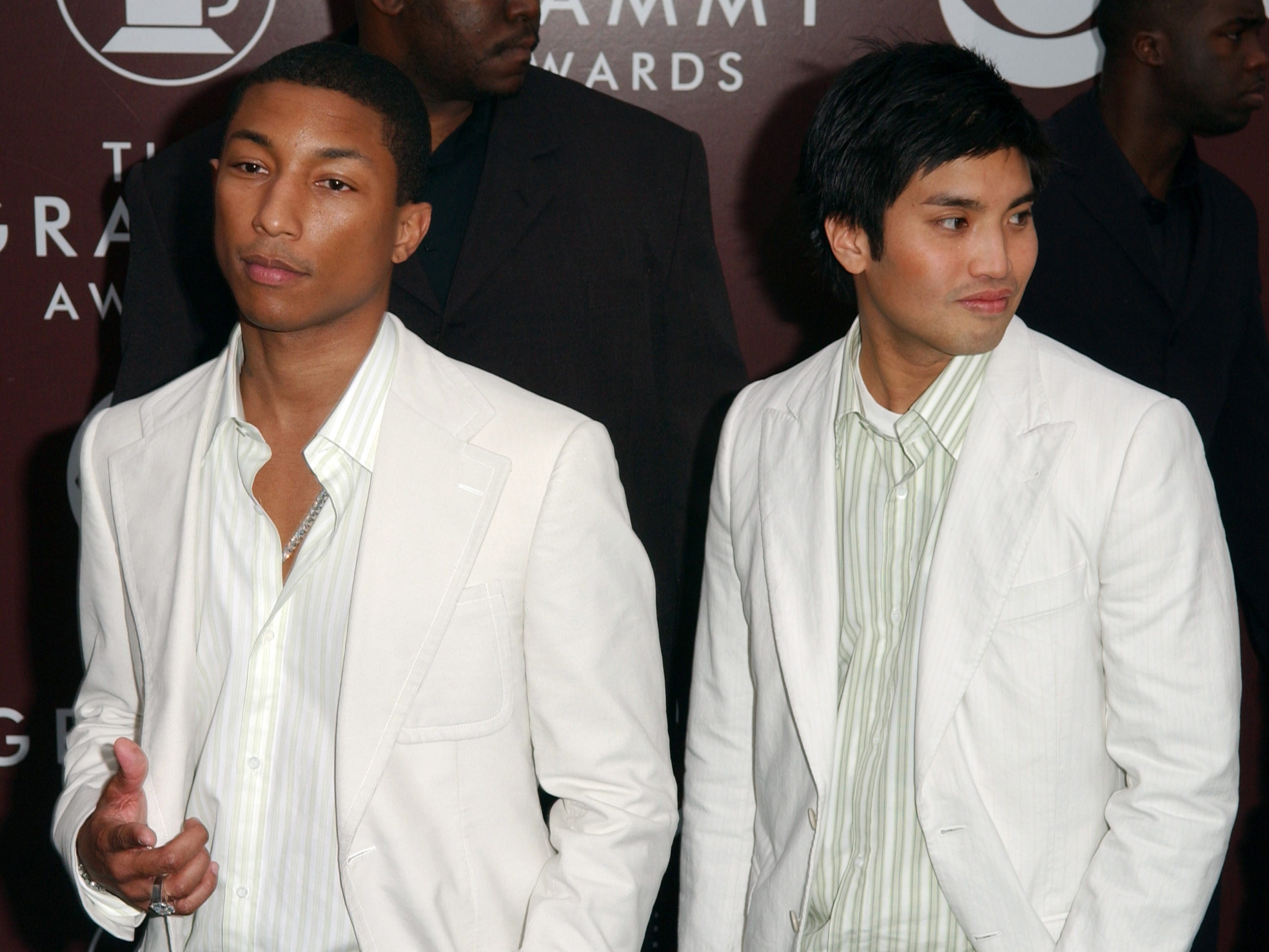 Pharrell Williams (links) und Chad Hugo (rechts) bei der Grammy-Verleihung