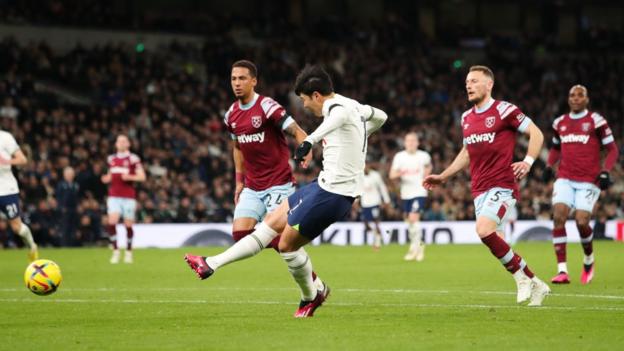 Son Heung-min trifft für Tottenham gegen West Ham