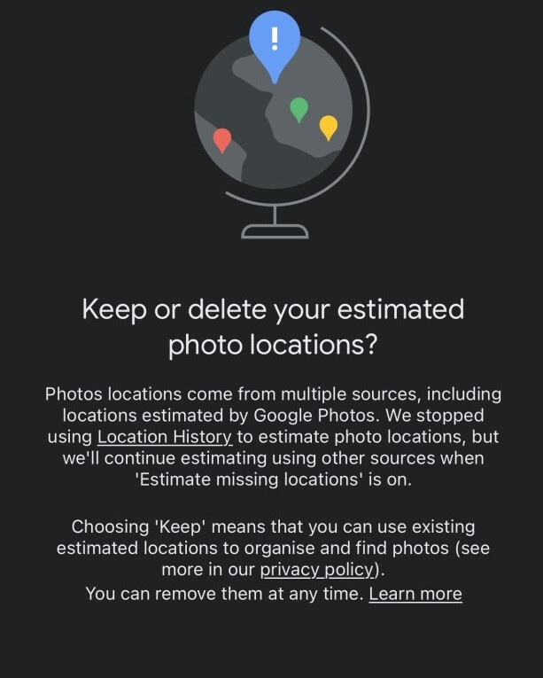 Sie sollten diese Benachrichtigung in der Google Fotos-App auf iOS und Android erhalten – Google warnt iOS- und Android-Benutzer vor einer bevorstehenden Änderung der Standortdaten