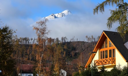 Ein Berg wird enthüllt, Tatranska Lomnica.