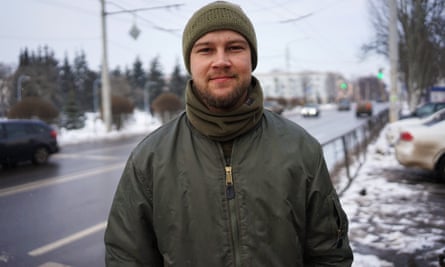 Serhii Hnezdilov, ein freiwilliger ukrainischer Soldat