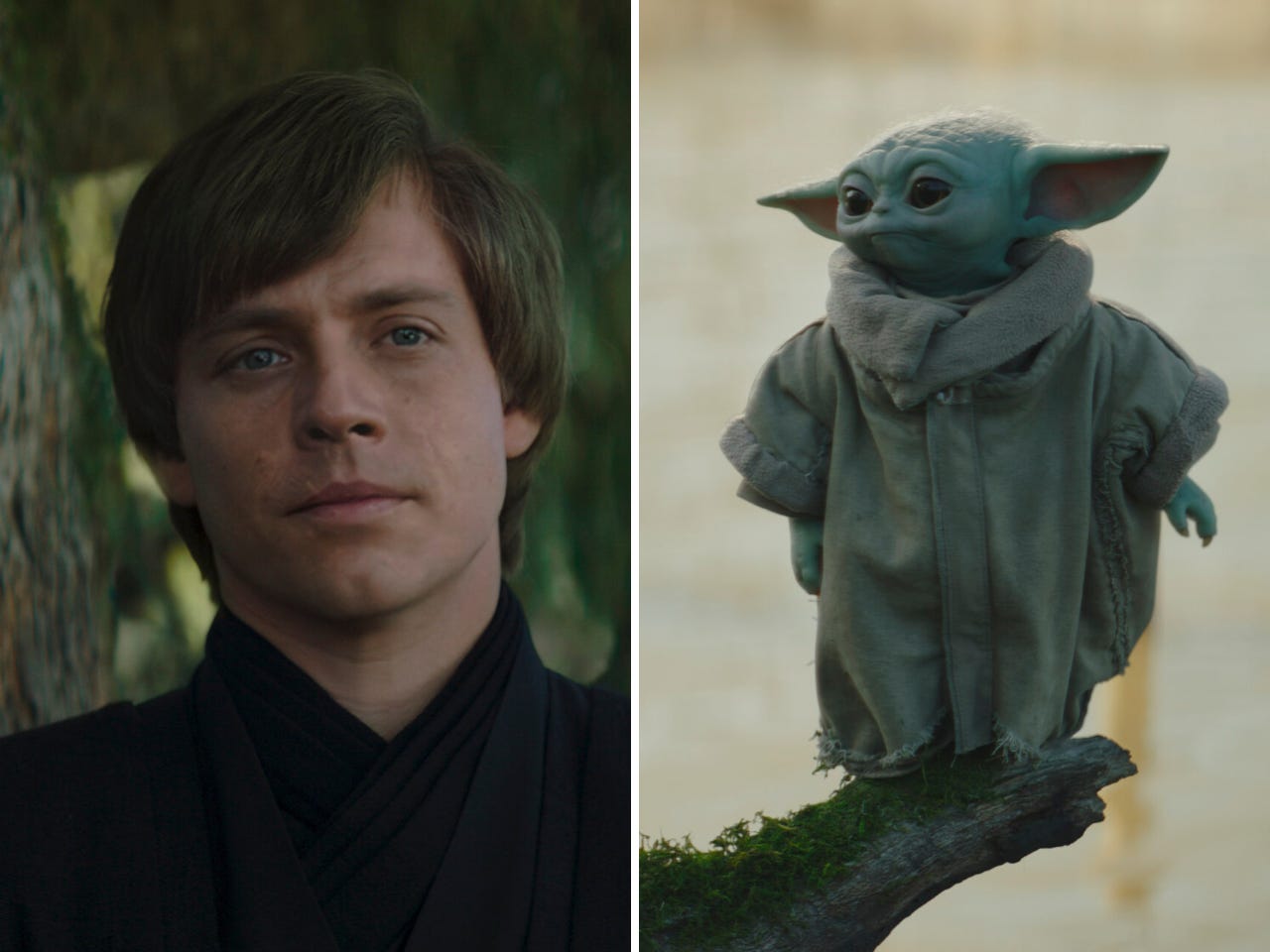 Luke Skywalker und Baby Yoda