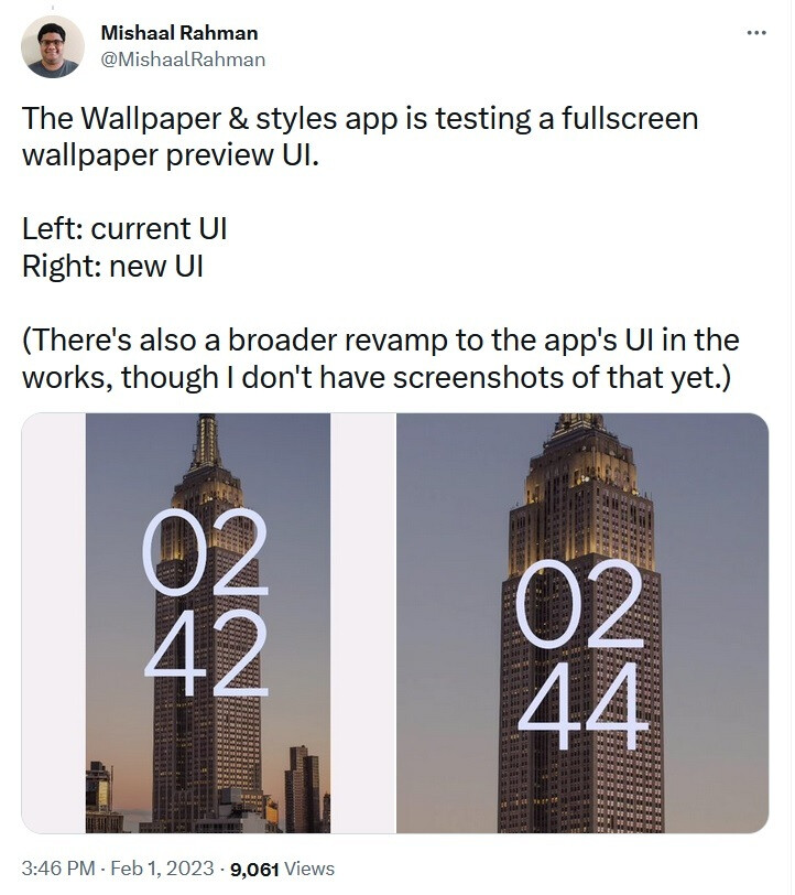 Google testet eine bildschirmweite Vorschau für das Pixel-Hintergrundbild – Das neueste Beta-Update für Android 13 QPR2 erleichtert die Anpassung Ihres Pixels