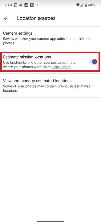 Wenn Sie möchten, deaktivieren Sie Fehlende Standorte schätzen auf Ihrem iOS- oder Android-Telefon – Google warnt iOS- und Android-Benutzer vor einer bevorstehenden Änderung der Standortdaten