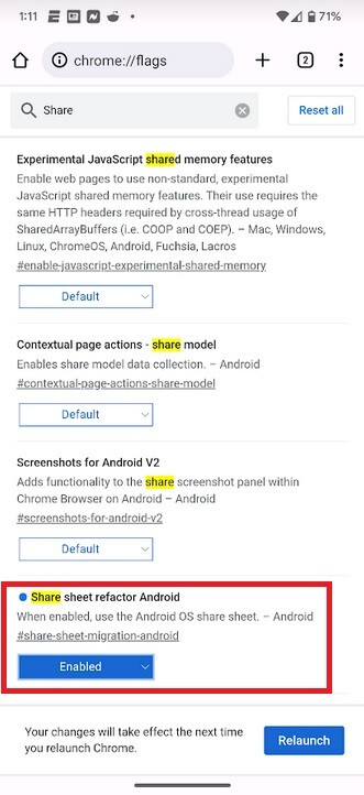 Sie können Canary Chrome so einstellen, dass standardmäßig das native Share-Sheet des Android-Systems ausgeführt wird – Hier ist der Beweis, dass Google im Begriff ist, das fehlerhafte Share-Sheet von Chrome zu aktualisieren